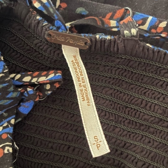 FREE PEOPLE Revolve Black Printed Button Front Sleeveless Maxi Dress Small - Picture 16 of 16